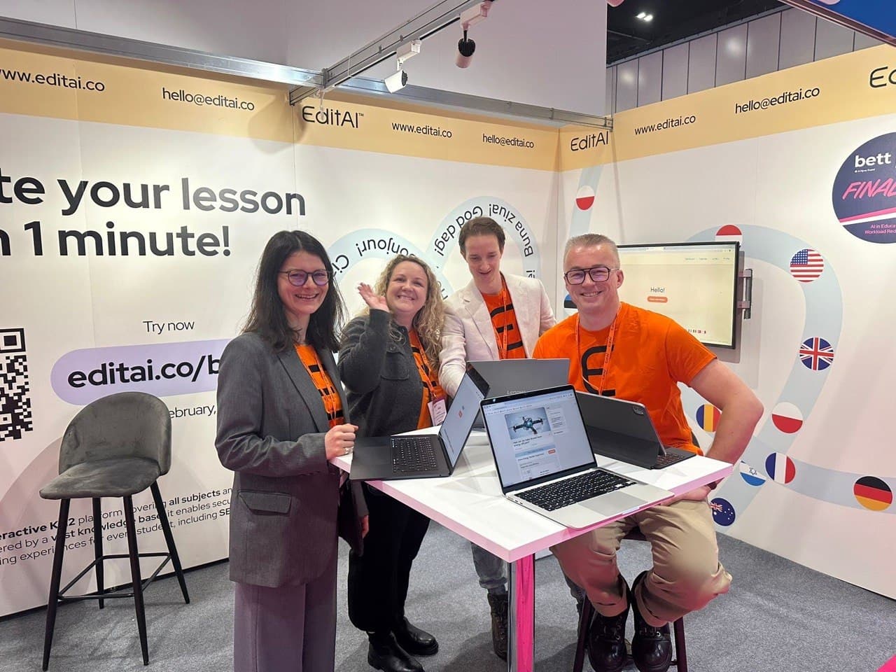 EditAI booth crew - Conference